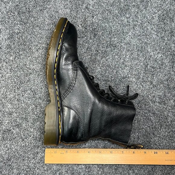Dr. Martens 1460 Pascal Boots Women's Size 9 Black Virgin Leather Lace Up Combat - Picture 13 of 14